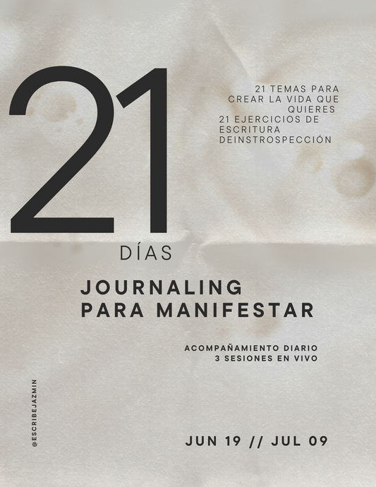 PROGRAMA 21 DÍAS DE JOURNALING PARA MANIFESTAR