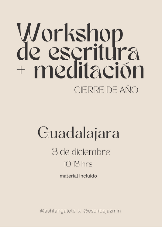 Workshop de escritura + meditación