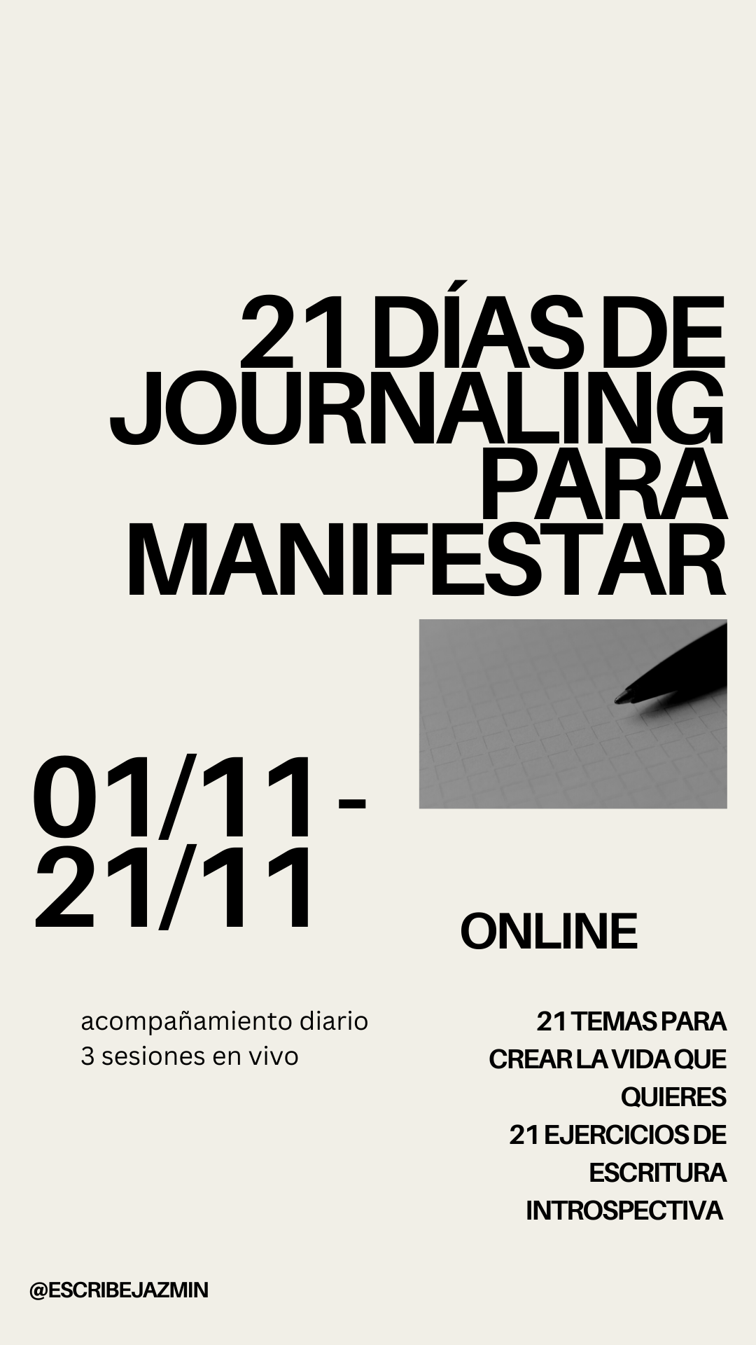21 DÍAS JOURNALING PARA MANIFESTAR