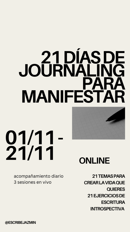 21 DÍAS JOURNALING PARA MANIFESTAR
